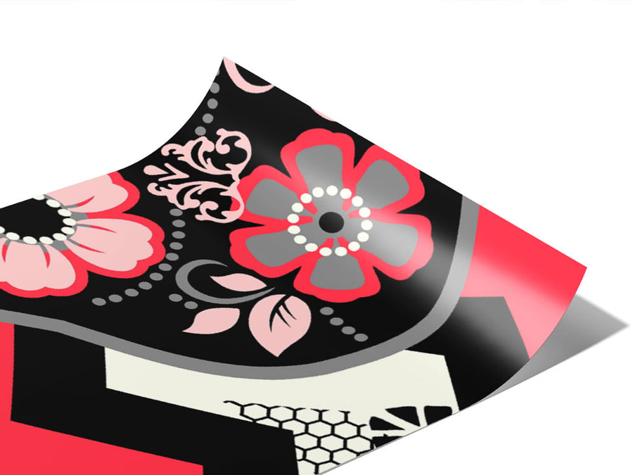 Pink Parents Day of the Dead Vinyl Wraps~Rwraps Series 914 Digitally Printed Vinyl Wrap~0