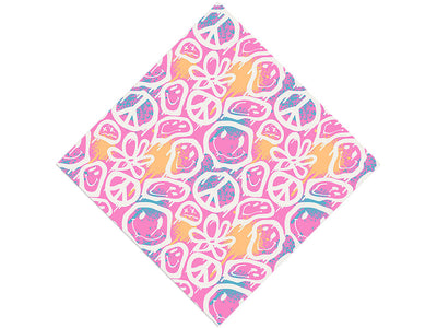 Pink Peace Graffiti Vinyl Wrap Pattern