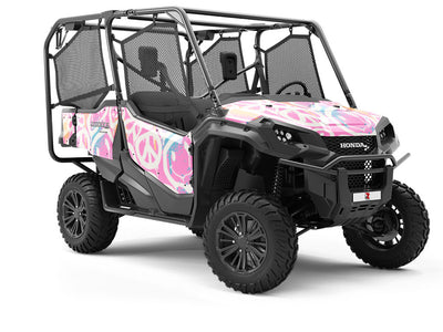 Pink Peace Graffiti Utility Vehicle Vinyl Wrap