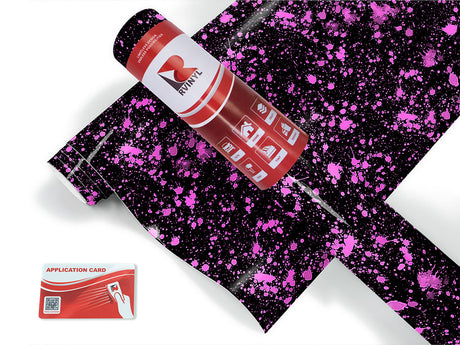 pink pollock paint splatter Craft Vinyl Roll