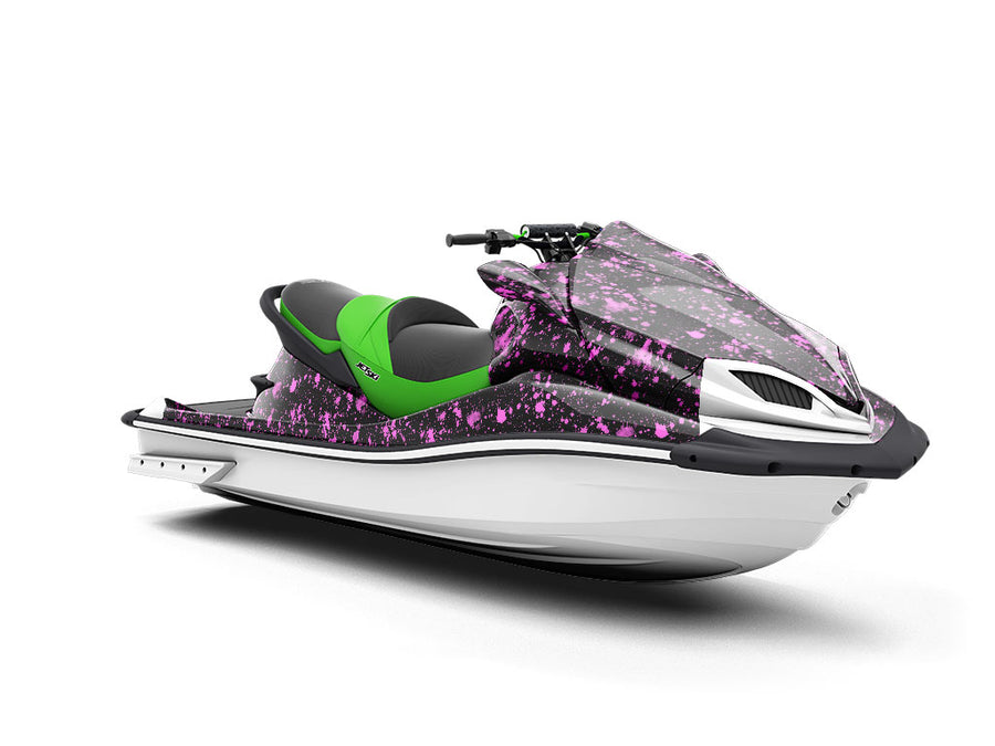 Pink Pollock Paint Splatter Jet Ski Vinyl Customized Wrap