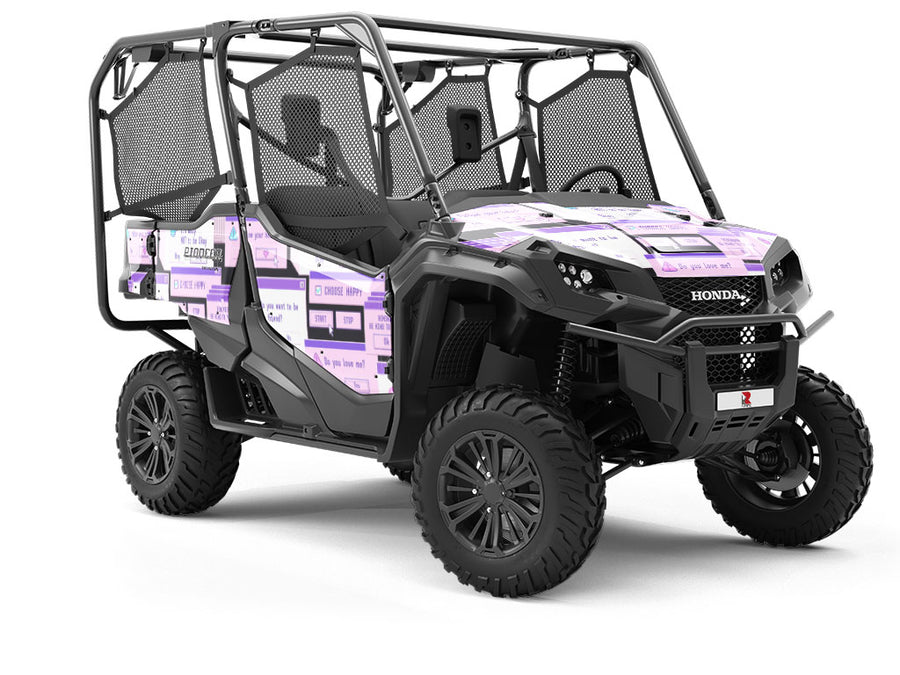 Pink Popups Technology Utility Vehicle Vinyl Wrap
