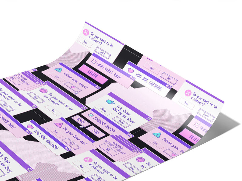 Pink Popups Technology Vinyl Wraps~Rwraps Series 914 Digitally Printed Vinyl Wrap~1