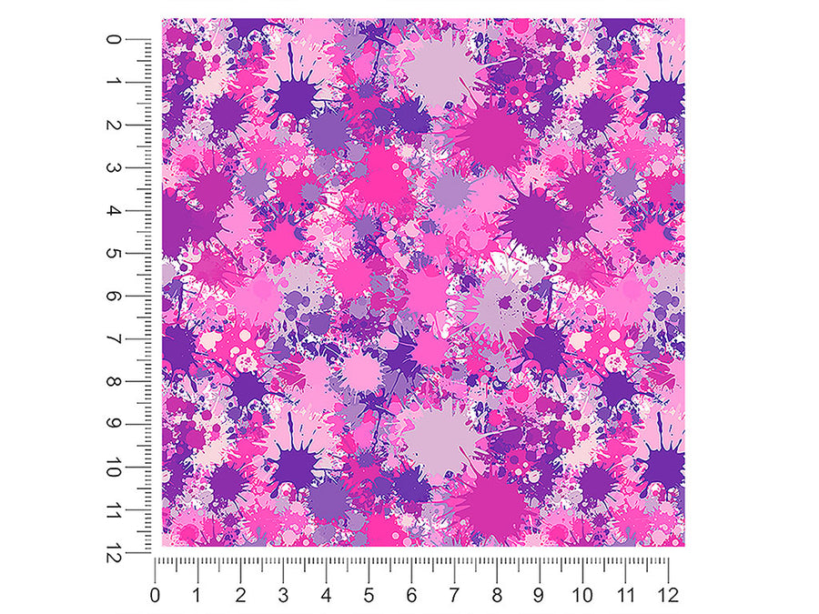 pink power paint splatter 1ft x 1ft Craft Sheets