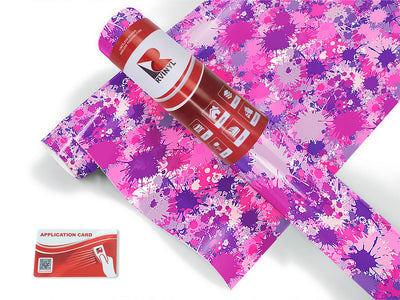 pink power paint splatter Craft Vinyl Roll