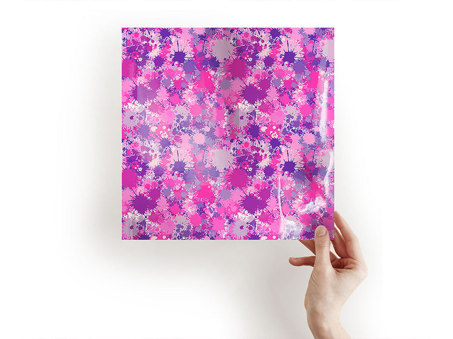 pink power paint splatter Craft Sheets