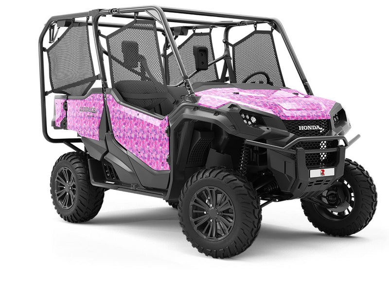 Pink Power Paint Splatter Utility Vehicle Vinyl Wrap