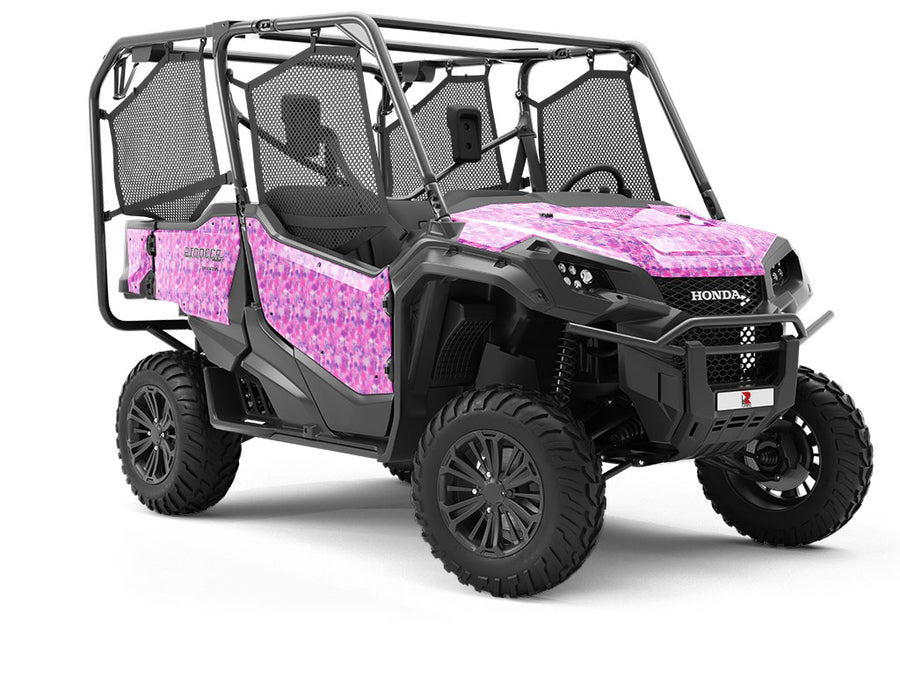 Pink Power Paint Splatter Utility Vehicle Vinyl Wrap