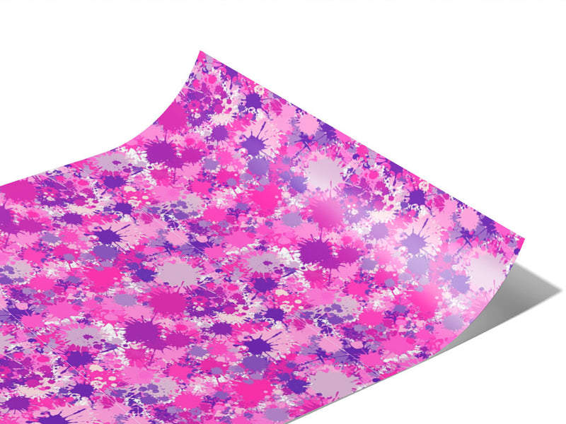 Pink Power Paint Splatter Vinyl Wraps~Rwraps Series 914 Digitally Printed Vinyl Wrap~0