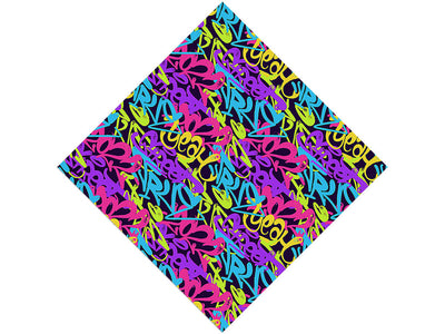 Pink Record Graffiti Vinyl Wrap Pattern