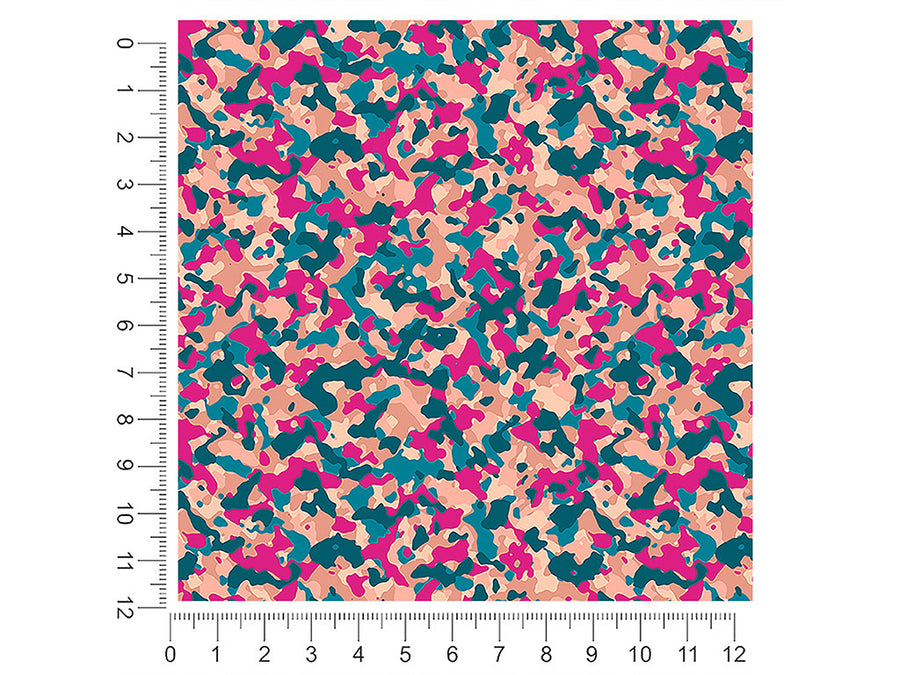 pink shrapnel camouflage 1ft x 1ft Craft Sheets
