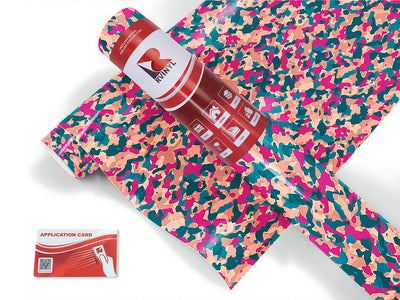 pink shrapnel camouflage Craft Vinyl Roll