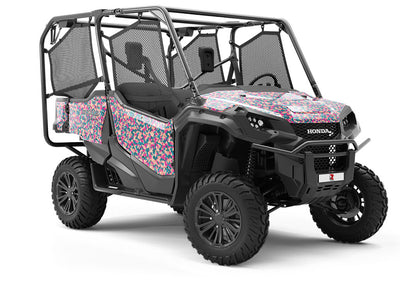 Pink Shrapnel Camouflage Utility Vehicle Vinyl Wrap