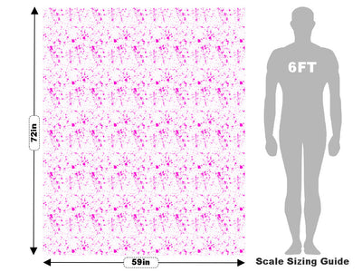 Pink Spill Paint Splatter Vehicle Wrap Scale~Rwraps Series 914 Pink Spill Paint Splatter Measurements~1