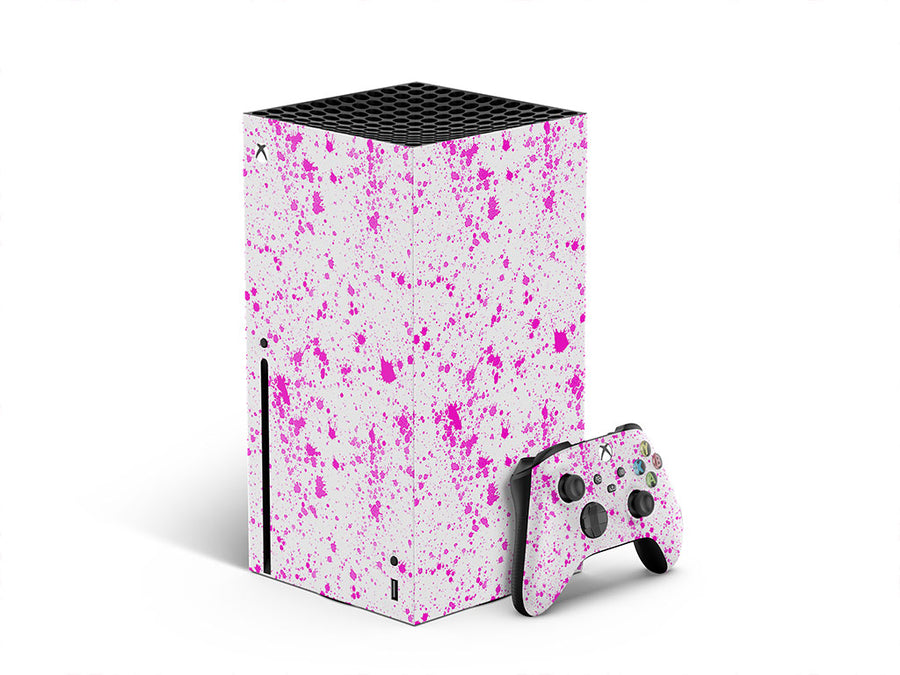 pink spill paint splatter XBOX DIY Decal