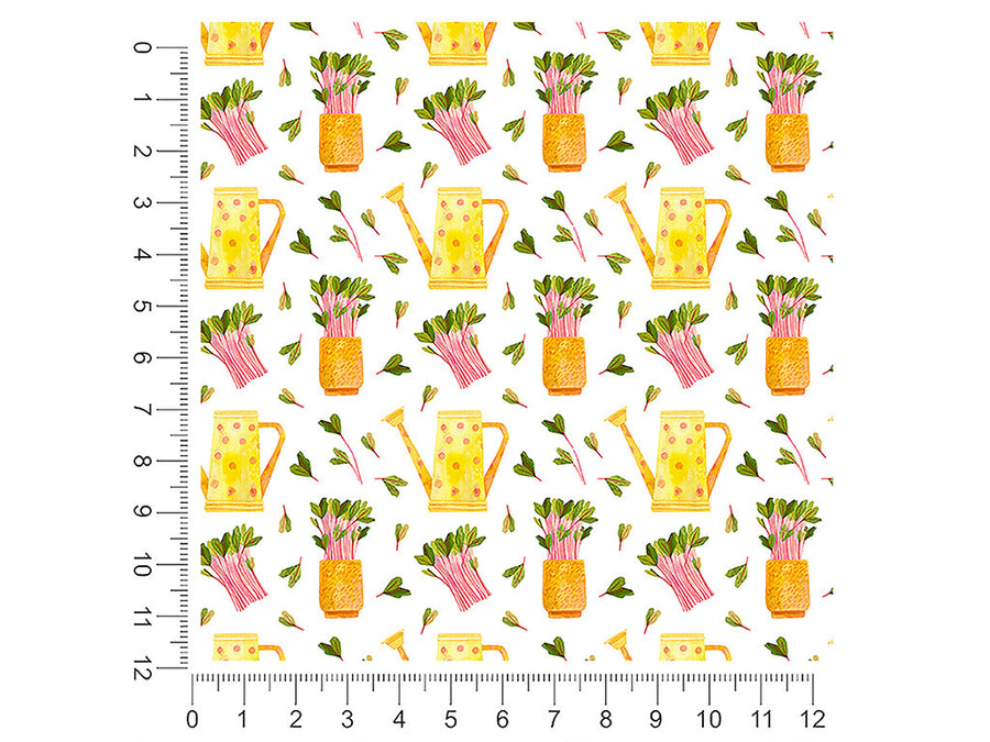 pink sprouts gardening 1ft x 1ft Craft Sheets