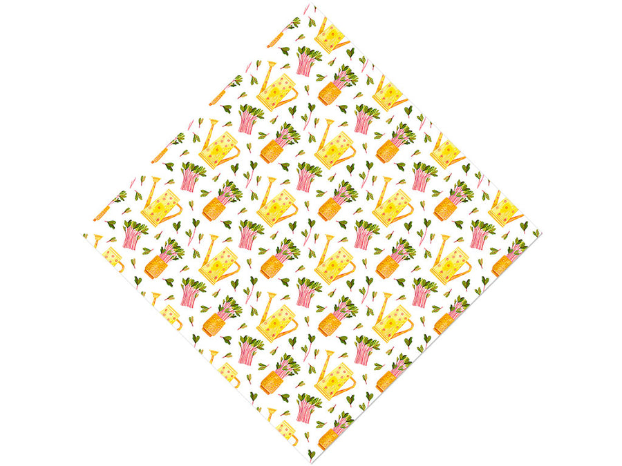 Pink Sprouts Gardening Vinyl Wrap Pattern