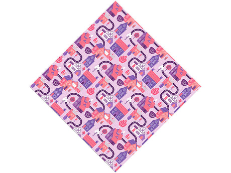 Pink Streets Cityscape Vinyl Wrap Pattern