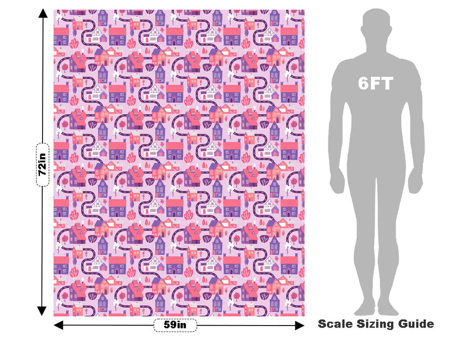 Pink Streets Cityscape Vehicle Wrap Scale~Rwraps Series 914 Pink Streets Cityscape Measurements~2