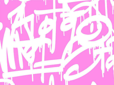 Pink Styling Graffiti Vinyl Wrap Pattern~Rwraps Series 914 Digitally Printed Vinyl Wrap~0