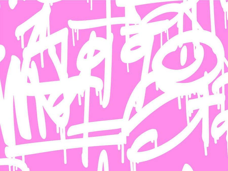 Pink Styling Graffiti Vinyl Wrap Pattern~Rwraps Series 914 Digitally Printed Vinyl Wrap~0
