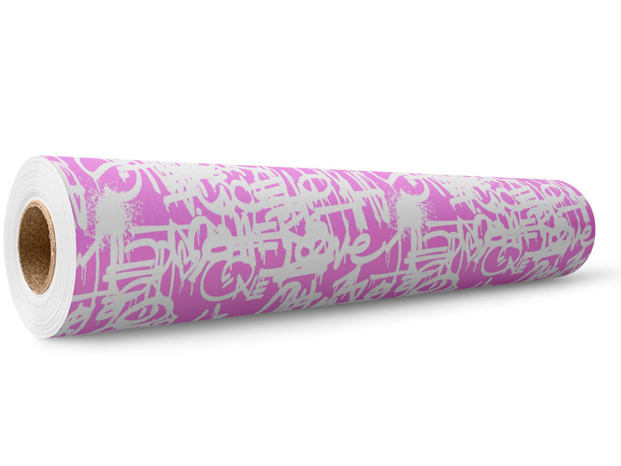 Pink Styling Graffiti Wrap Film Wholesale Roll~Rwraps Series 914 Digitally Printed Vinyl Roll~5