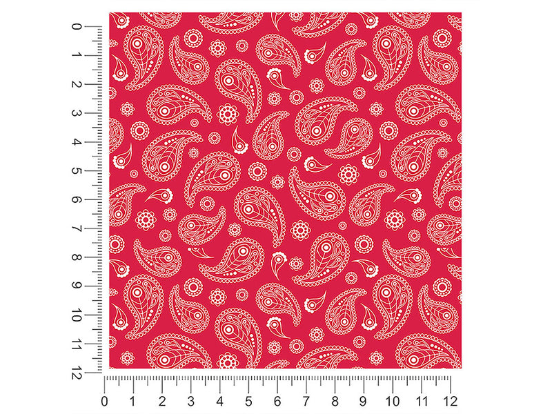 pink swirls paisley 1ft x 1ft Craft Sheets