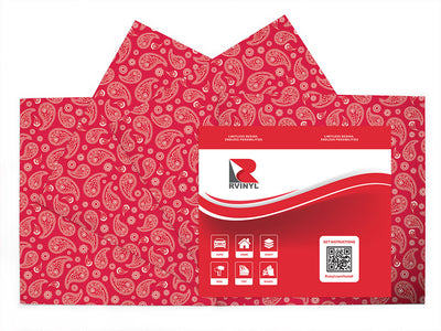 pink swirls paisley Craft Vinyl Sheet Pack