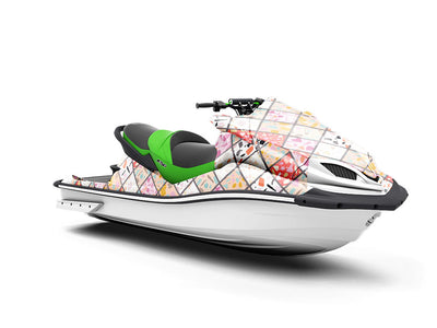 Pink Tile Jet Ski Vinyl Customized Wrap