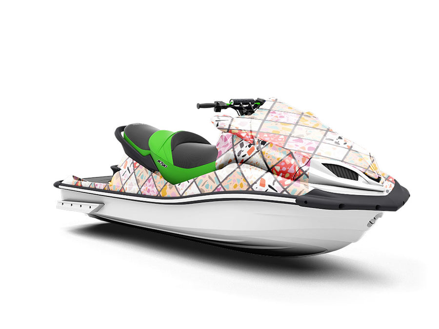 Pink Tile Jet Ski Vinyl Customized Wrap