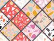 Pink Tile Vinyl Wrap Pattern~Rwraps Series 914 Digitally Printed Vinyl Wrap~0