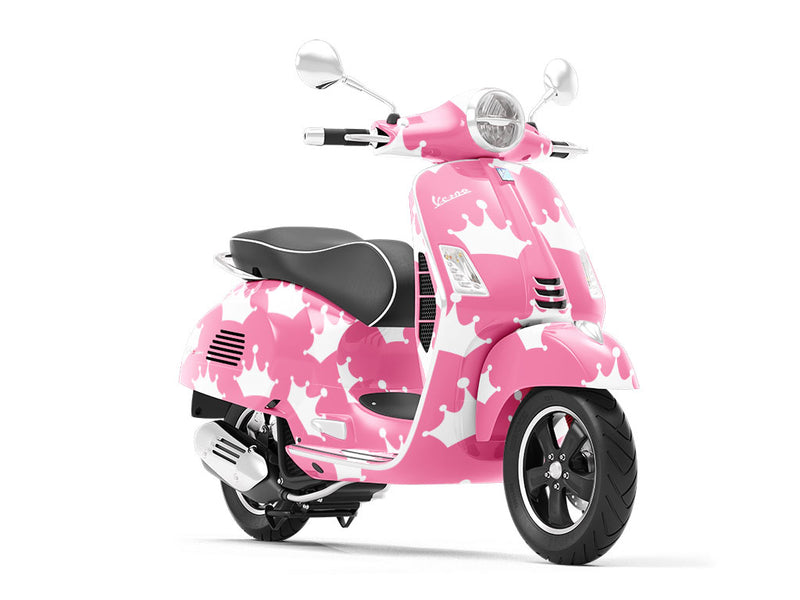 Pink Tiaras Fantasy Vespa Scooter Wrap Film