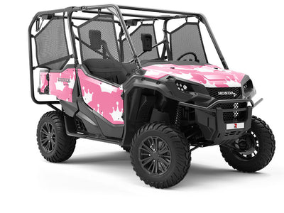 Pink Tiaras Fantasy Utility Vehicle Vinyl Wrap