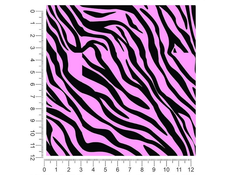 pink tiger animal print 1ft x 1ft Craft Sheets
