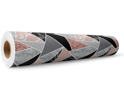 Pink Triangles Tile Wrap Film Wholesale Roll~Rwraps Series 914 Digitally Printed Vinyl Roll~5