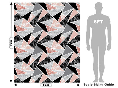 Pink Triangles Tile Vehicle Wrap Scale~Rwraps Series 914 Pink Triangles Tile Measurements~2