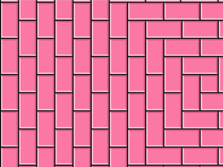 Pink  Brick Vinyl Wrap Pattern~Rwraps Series 914 Digitally Printed Vinyl Wrap~0
