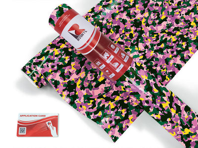 pink woodland camouflage Craft Vinyl Roll