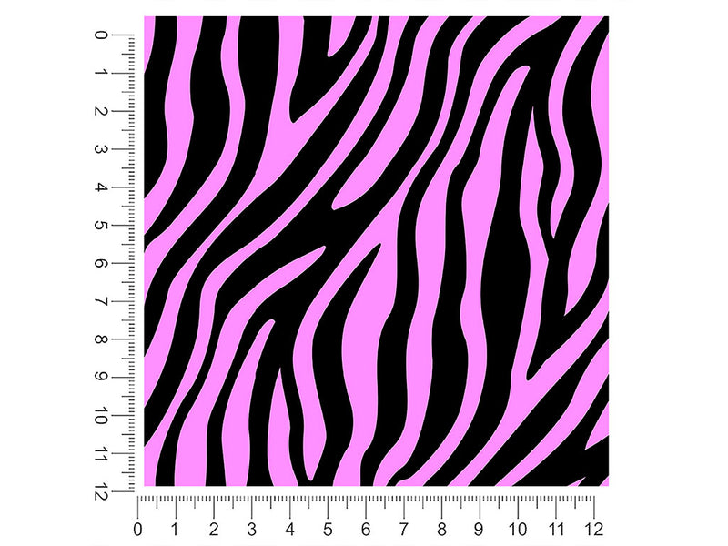 pink zebra animal print 1ft x 1ft Craft Sheets