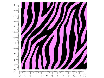 pink zebra animal print 1ft x 1ft Craft Sheets