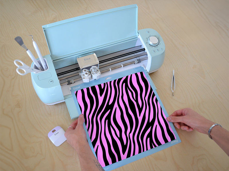 pink zebra animal print Cricut Compatible Vinyl