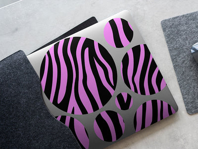 pink zebra animal print DIY Laptop Stickers