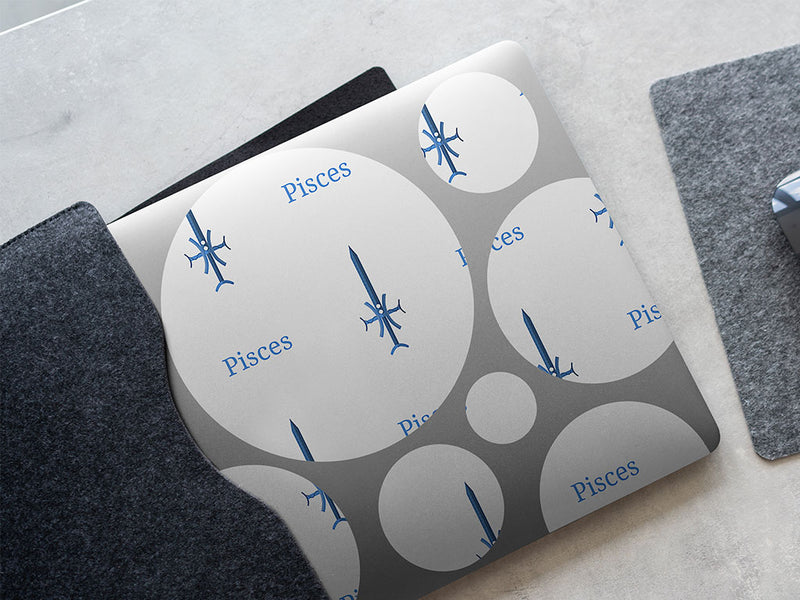 pisces swords astrology DIY Laptop Stickers
