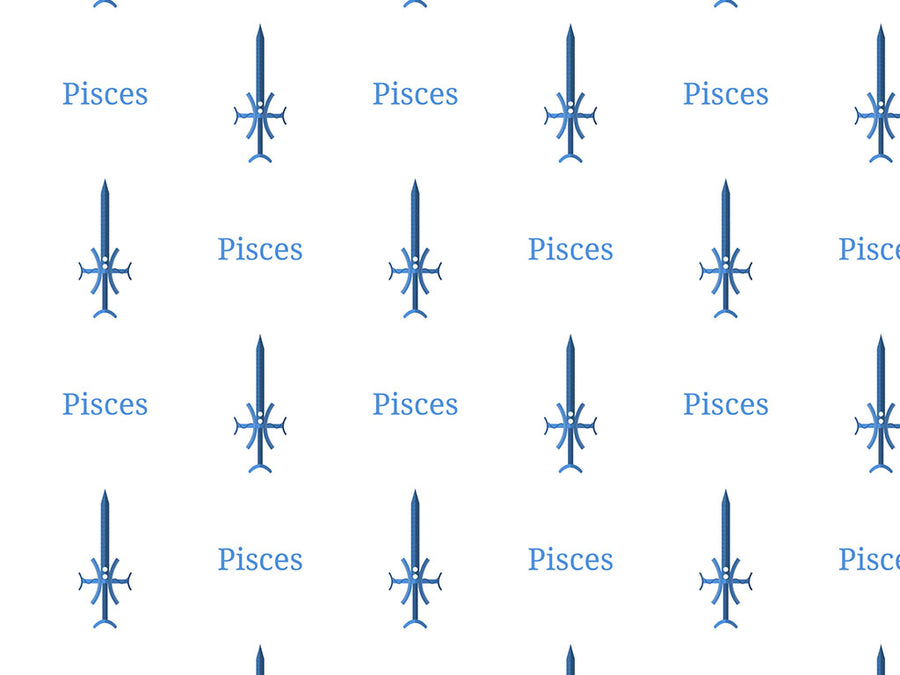 Pisces Swords Astrology Vinyl Wrap Pattern~Rwraps Series 914 Digitally Printed Vinyl Wrap~0