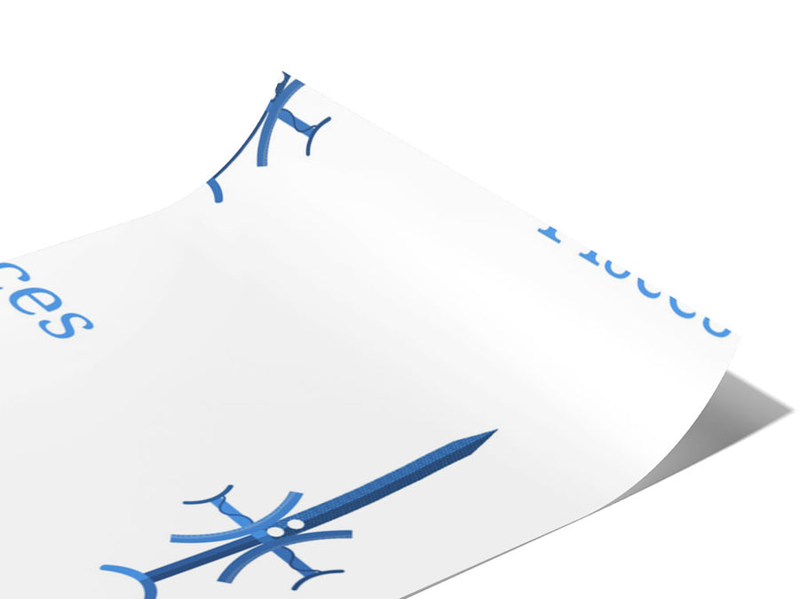 Pisces Swords Astrology Vinyl Wraps~Rwraps Series 914 Digitally Printed Vinyl Wrap~0