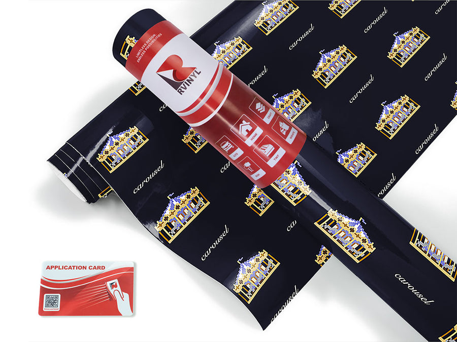 pixel carousel circus Craft Vinyl Roll