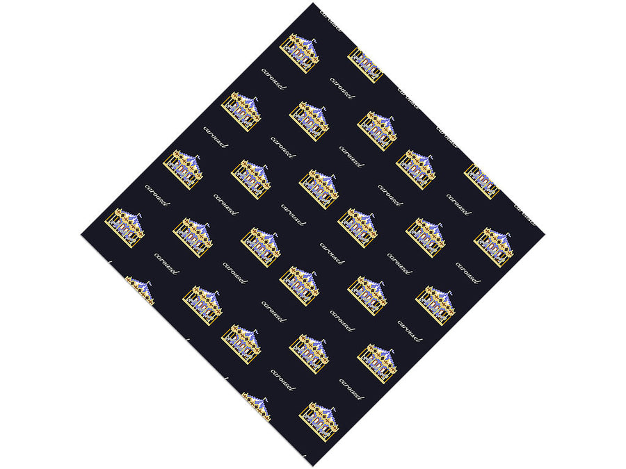 Pixel Carousel Circus Vinyl Wrap Pattern