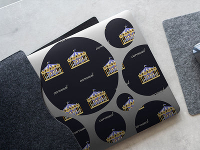 pixel carousel circus DIY Laptop Stickers