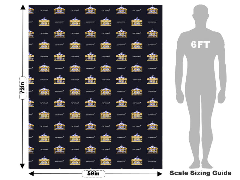 Pixel Carousel Circus Vehicle Wrap Scale~Rwraps Series 914 Pixel Carousel Circus Measurements~1