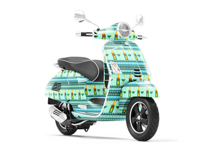 Pixel Celebrations Alcohol Vespa Scooter Wrap Film